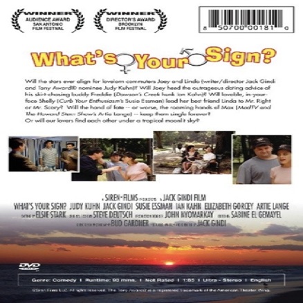 What's Your Sign? DVD Back Cover